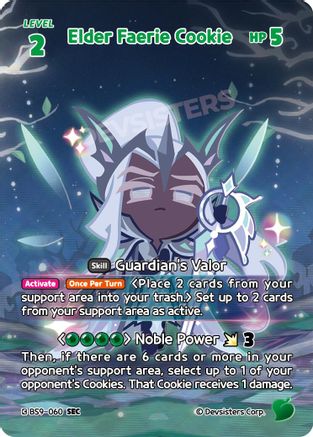 Image of Elder Faerie Cookie (SEC) (BS9-060) - A Game of Truth and Deceit Foil