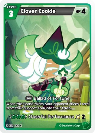Image of Clover Cookie (Ver. 1) (BS9-064) - A Game of Truth and Deceit