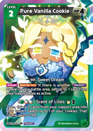Image of Pure Vanilla Cookie (065) (BS9-065) - A Game of Truth and Deceit Foil