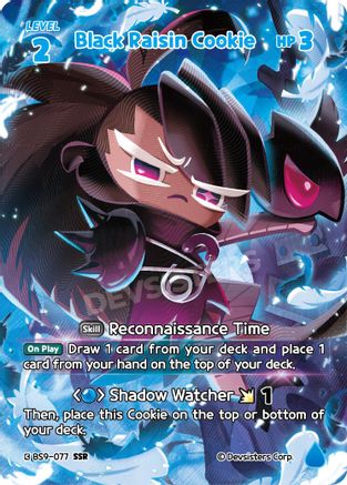 Image of Black Raisin Cookie (SSR) (BS9-077) - A Game of Truth and Deceit Foil