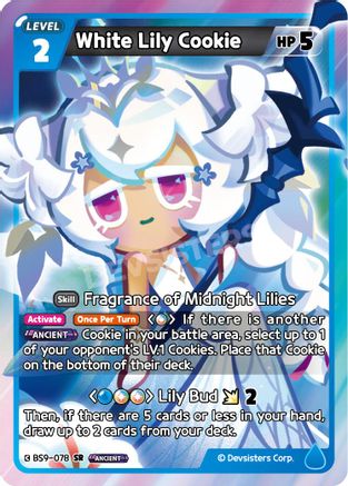 Image of White Lily Cookie (BS9-078) - A Game of Truth and Deceit Foil