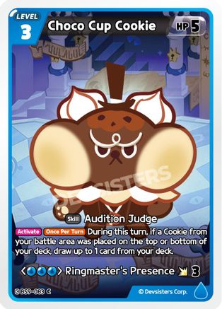 Image of Choco Cup Cookie (BS9-083) - A Game of Truth and Deceit