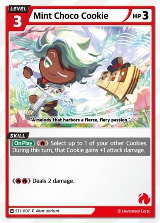 Image of Mint Choco Cookie (ST1-007) - Starter Deck Assortment 1
