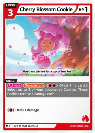 Image of Cherry Blossom Cookie (ST1-008) - Starter Deck Assortment 1