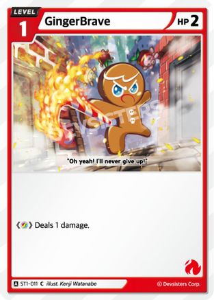 Image of GingerBrave (011) (Ver. 1) (ST1-011) - Starter Deck Assortment 1