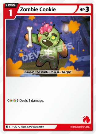 Image of Zombie Cookie (ST1-012) - Starter Deck Assortment 1