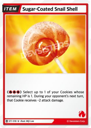 Image of Sugar-Coated Snail Shell (ST1-018) - Starter Deck Assortment 1