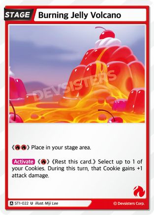 Image of Burning Jelly Volcano (ST1-022) - Starter Deck Assortment 1