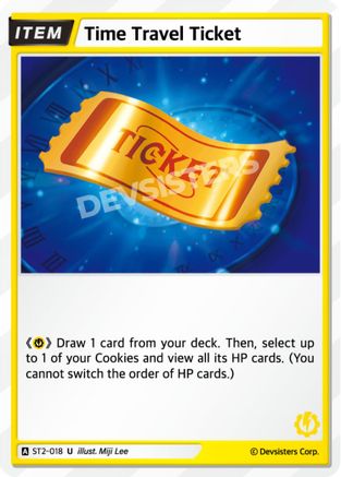Image of Time Travel Ticket (ST2-018) - Starter Deck Assortment 1