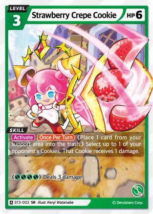 Image of Strawberry Crepe Cookie (ST3-002) - Starter Deck Assortment 1 Foil