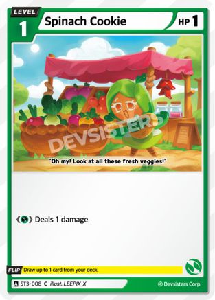 Image of Spinach Cookie (ST3-008) - Starter Deck Assortment 1