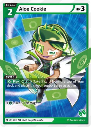 Image of Aloe Cookie (ST3-010) - Starter Deck Assortment 1 Foil