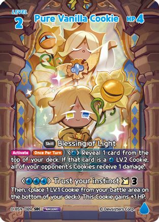 Image of Pure Vanilla Cookie (089) (SEC) (BS9-089) - A Game of Truth and Deceit Foil