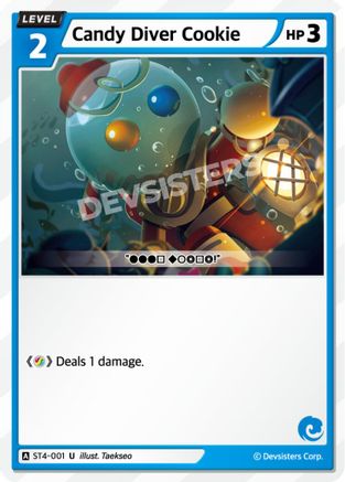 Image of Candy Diver Cookie (ST4-001) - Starter Deck Assortment 1
