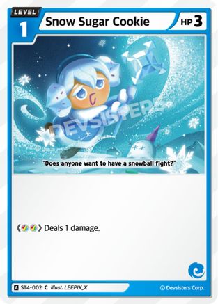 Image of Snow Sugar Cookie (ST4-002) - Starter Deck Assortment 1