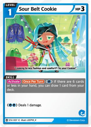 Image of Sour Belt Cookie (ST4-007) - Starter Deck Assortment 1