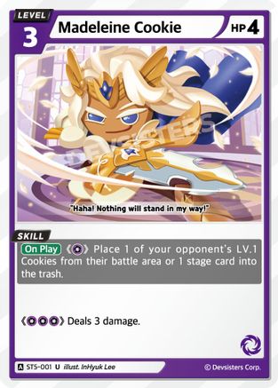 Image of Madeleine Cookie (ST5-001) - Starter Deck Assortment 1