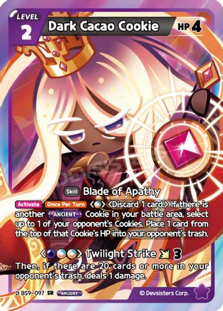 Image of Dark Cacao Cookie (BS9-097) - A Game of Truth and Deceit Foil