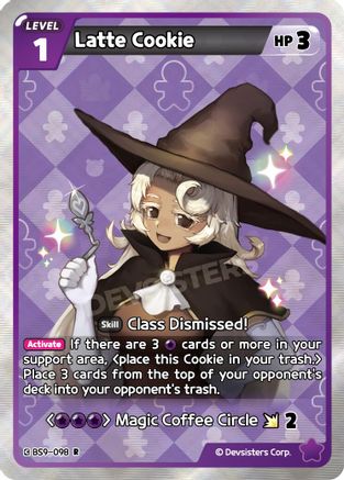 Image of Latte Cookie (Ver. 1) (BS9-098) - A Game of Truth and Deceit Foil