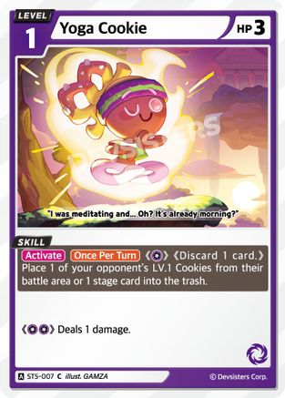 Image of Yoga Cookie (ST5-007) - Starter Deck Assortment 1