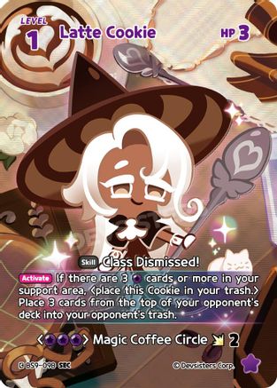 Image of Latte Cookie (SEC) (BS9-098) - A Game of Truth and Deceit Foil