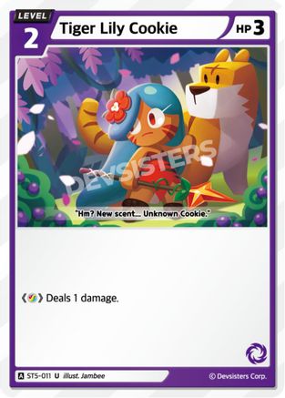 Image of Tiger Lily Cookie (ST5-011) - Starter Deck Assortment 1