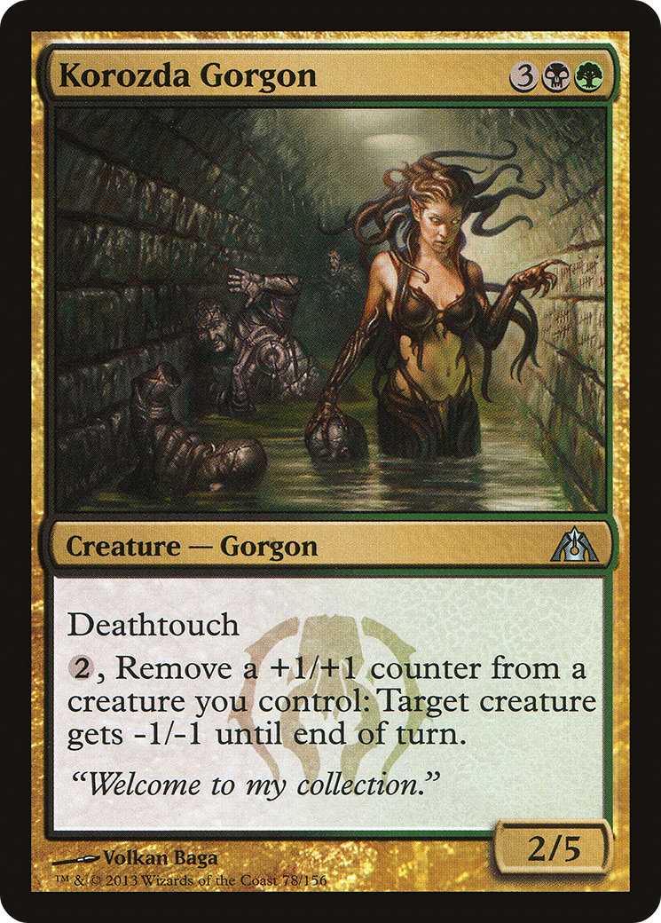 Image of Korozda Gorgon (DGM-078) - Dragon's Maze Foil