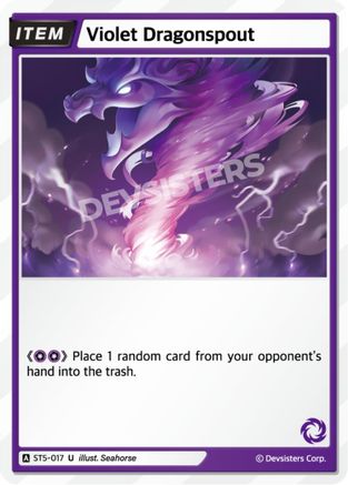 Image of Violet Dragonspout (ST5-017) - Starter Deck Assortment 1