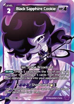 Image of Black Sapphire Cookie (BS9-100) - A Game of Truth and Deceit Foil