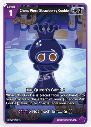 Image of Chess Piece Strawberry Cookie (BS9-106) - A Game of Truth and Deceit
