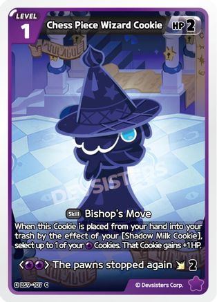 Image of Chess Piece Wizard Cookie (BS9-107) - A Game of Truth and Deceit