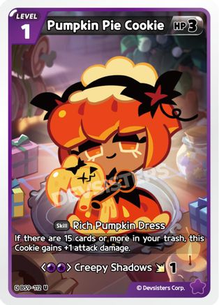 Image of Pumpkin Pie Cookie (Ver. 1) (BS9-112) - A Game of Truth and Deceit