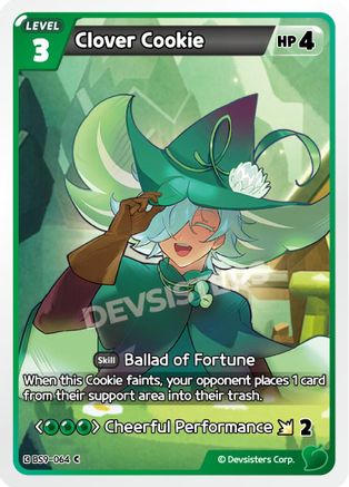Image of Clover Cookie (Ver. 2) (BS9-064) - A Game of Truth and Deceit