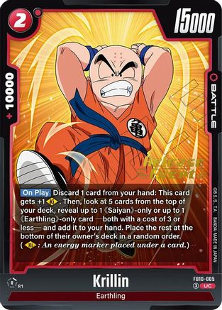 Image of Krillin - FB10-005 (FB10-005) - Cross Force Release Event Cards