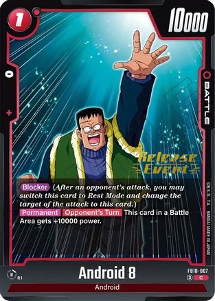 Image of Android 8 (FB10-007) - Cross Force Release Event Cards