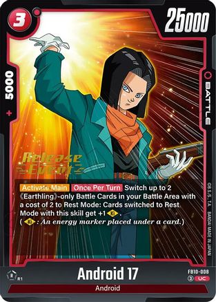 Image of Android 17 - FB10-008 (FB10-008) - Cross Force Release Event Cards