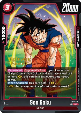 Image of Son Goku - FB10-010 (FB10-010) - Cross Force Release Event Cards