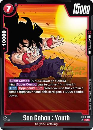 Image of Son Gohan : Youth - FB10-013 (FB10-013) - Cross Force Release Event Cards