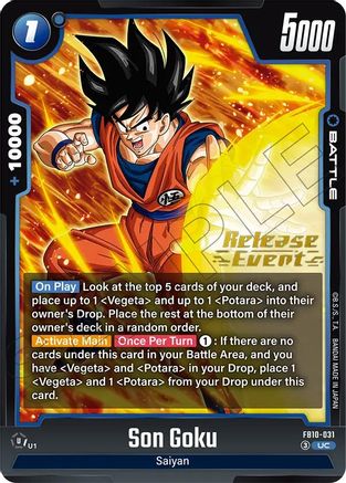 Image of Son Goku - FB10-031 (FB10-031) - Cross Force Release Event Cards