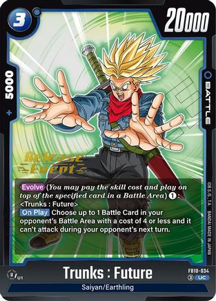 Image of Trunks : Future - FB10-034 (FB10-034) - Cross Force Release Event Cards