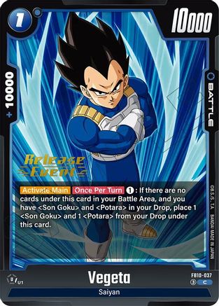 Image of Vegeta - FB10-037 (FB10-037) - Cross Force Release Event Cards