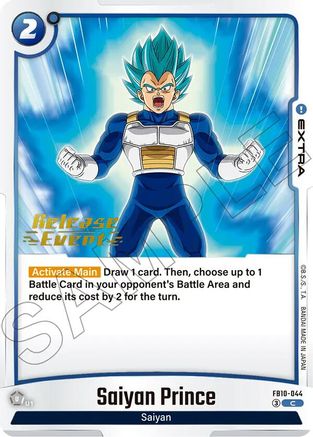 Image of Saiyan Prince (FB10-044) - Cross Force Release Event Cards