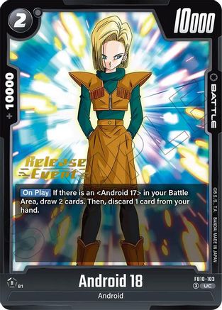 Image of Android 18 - FB10-103 (FB10-103) - Cross Force Release Event Cards