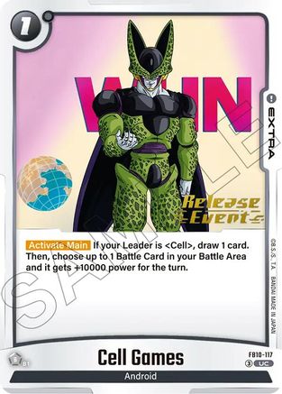 Image of Cell Games (FB10-117) - Cross Force Release Event Cards