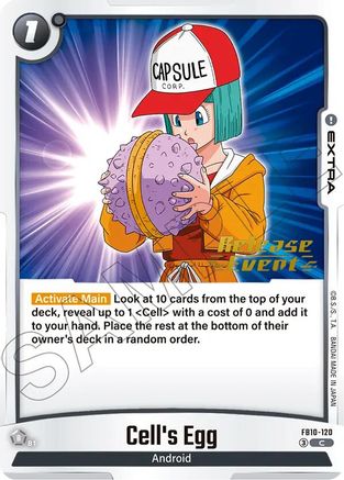 Image of Cell's Egg (FB10-120) - Cross Force Release Event Cards