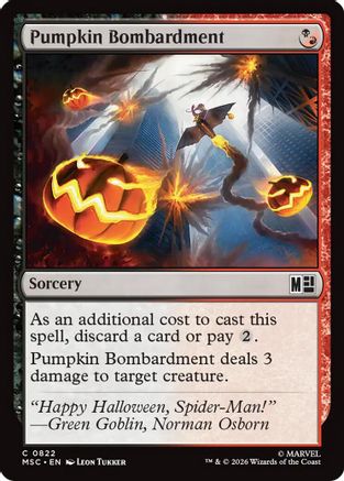 Image of Pumpkin Bombardment (MSC-822) - Commander: Marvel Super Heroes Foil