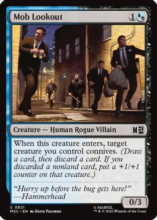 Image of Mob Lookout (MSC-821) - Commander: Marvel Super Heroes