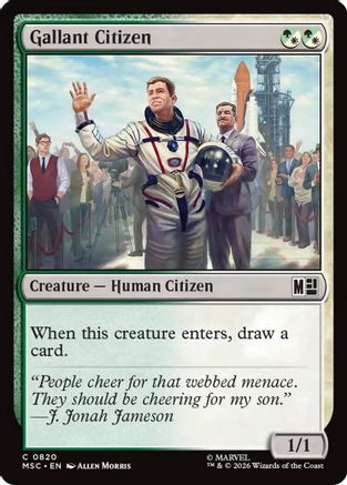 Image of Gallant Citizen (MSC-820) - Commander: Marvel Super Heroes Foil