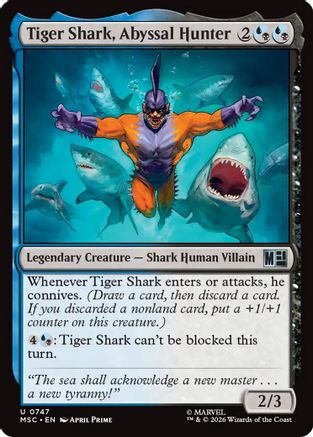 Image of Tiger Shark, Abyssal Hunter (MSC-747) - Commander: Marvel Super Heroes