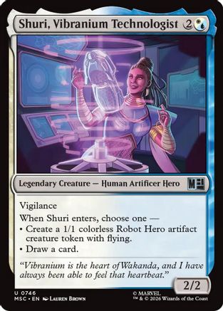 Image of Shuri, Vibranium Technologist (MSC-746) - Commander: Marvel Super Heroes Foil